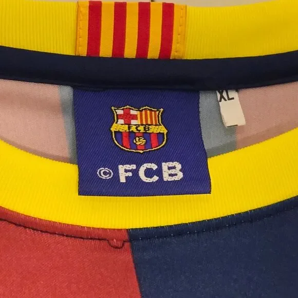 FC Barcelona Lionel Messi #10 Jersey 2014–2015 Treble Men's Size XL - Picture 3 of 11